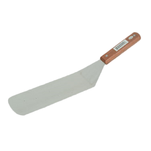 Thunder Group SLTWBT010 10" Stainless Steel Round Blade Wood Handle Solid Turner