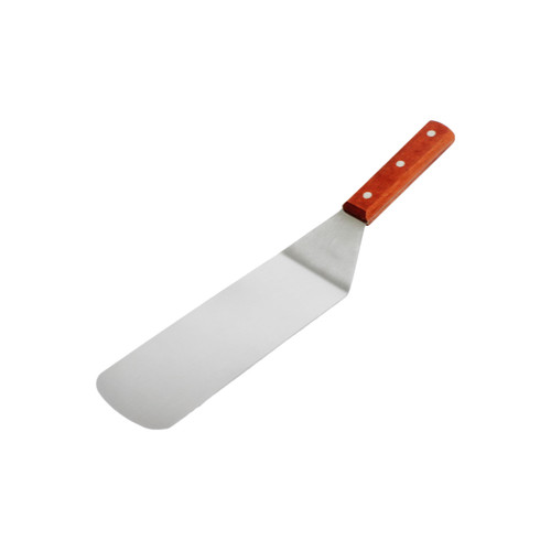 Thunder Group SLTWBT010 10" Stainless Steel Round Blade Wood Handle Solid Turner