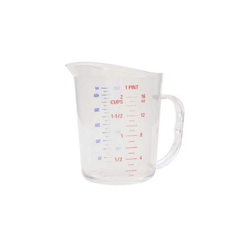 Thunder Group PLMD016CL 16 Oz. Clear Polycarbonate Measuring Cup