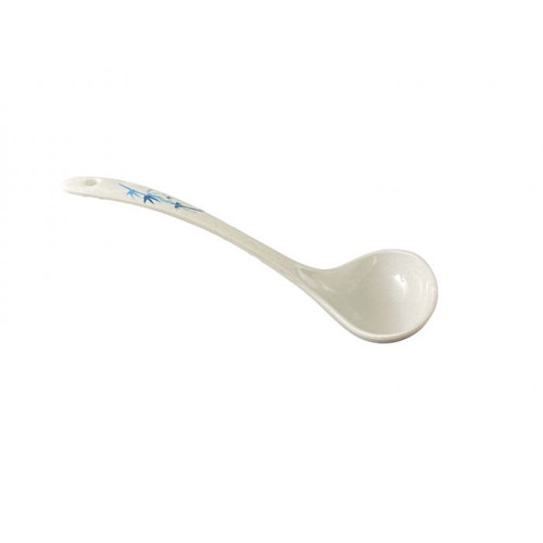 Thunder Group 7006BB 2.5 Oz. Blue Bamboo Melamine Soup Ladle