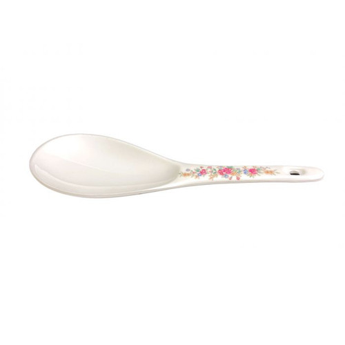 Thunder Group 7005AR 1.5 Oz. Rose Melamine with Hanging Hole Rice Ladle