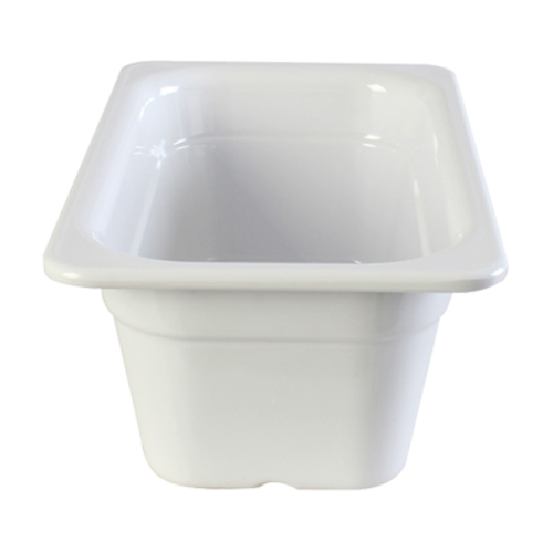 Thunder Group GN1144W 1/4 Size White Melamine Food Pan