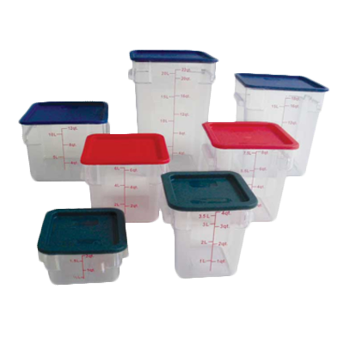 Thunder Group PLSFT012PC 12 Qt. Clear Polycarbonate Square Food Storage Container