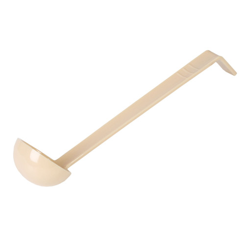 Thunder Group PLOP009BG 0.75 Oz. Beige Polycarbonate One Piece Ladle