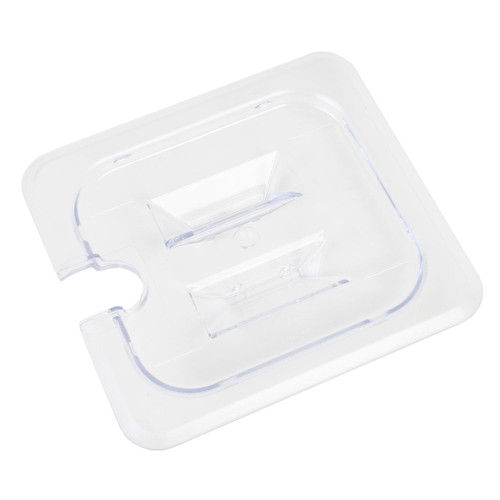 Thunder Group PLPA7160CS 1/6 Size Clear Polycarbonate Slotted Food Pan Cover