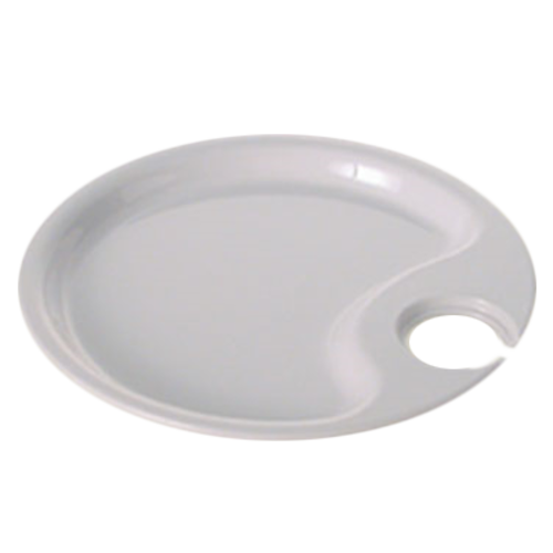 Thunder Group RF7010W 10.5" Dia. White Melamine Round Party Plate