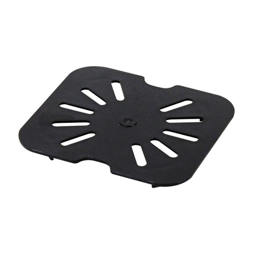 Thunder Group PLPA7160DSBK 1/6 Size Black Polycarbonate Drain Shelf
