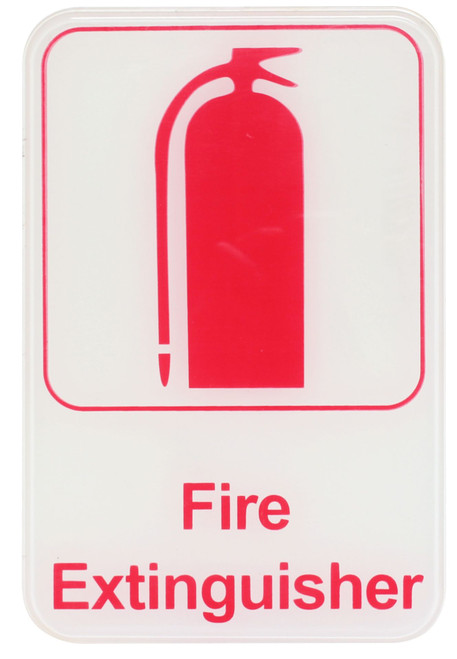 Thunder Group PLIS6913RD 6" x 9" Red Information Symbol Sign