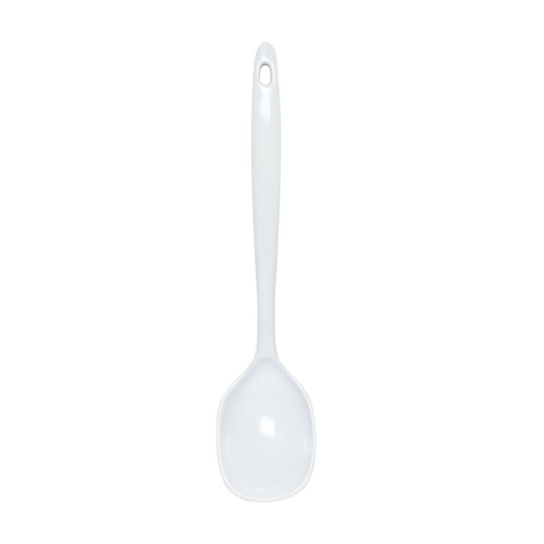 Thunder Group W7102 12" L White Melamine Handle Serving Spoon