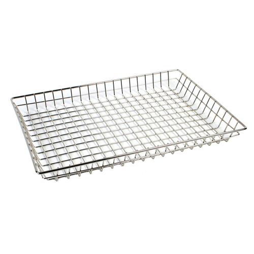 Thunder Group CRDB1218 12" W x 2" H x 18" D Nickel Plated Doughnut Basket