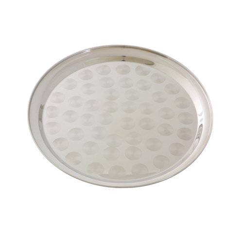 Thunder Group SLCT316 16" W Round Stainless Steel Serving Tray
