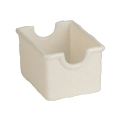 Thunder Group PLSP032WT White Plastic Rectangular Sugar Packet Holder