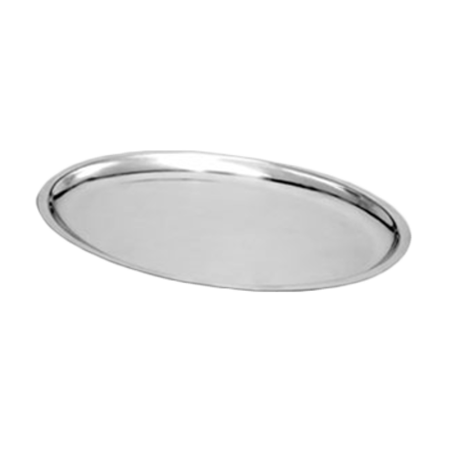 Thunder Group IRSP1108 8 " D x 11.63" W Stainless Steel Oval Sizzling Platter