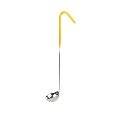 Thunder Group SLOL202 1 Oz. Yellow One Piece Stainless Steel Serving Ladle