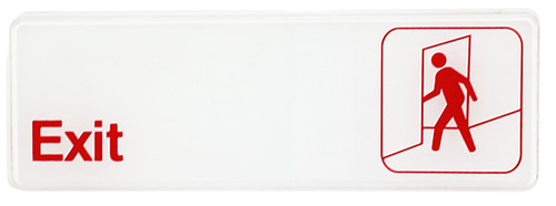 Thunder Group PLIS9307RD 9" x 3" Red Information Symbol Sign