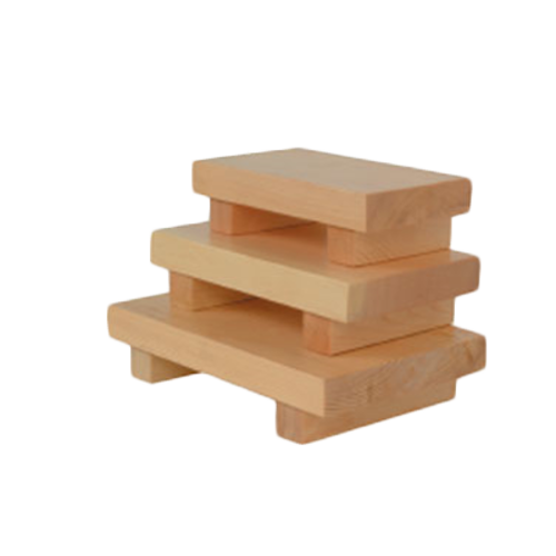 Thunder Group WSPW003 7" W Wood Sushi Plate