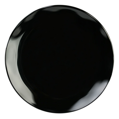 Thunder Group RF1020B Black Melamine Round Plate