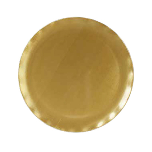 Thunder Group RF1020G Gold Melamine Round Plate