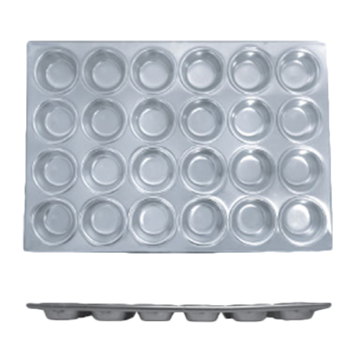 Thunder Group ALKMP024 24 Cups Aluminum Muffin Pan