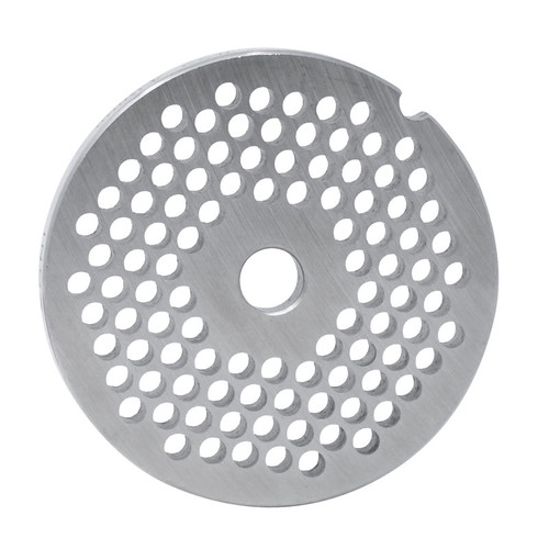 Omcan USA 11221 #22 0.19" Hard Stainless Steel European Style Machine Plate - Hubless