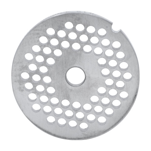 Omcan USA 11214 #12 0.19" Hard Stainless Steel European Style Machine Plate - Hubless