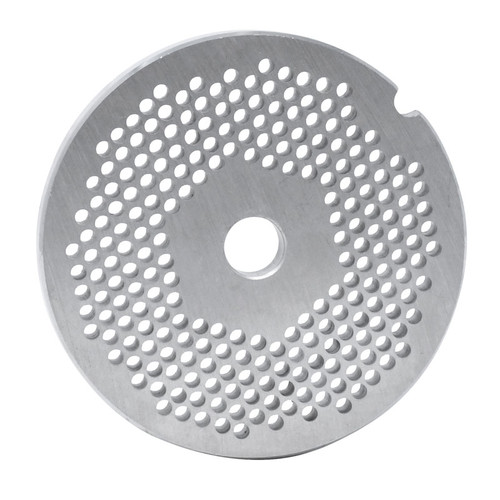Omcan USA 11220 #22 0.13" Hard Stainless Steel European Style Machine Plate - Hubless