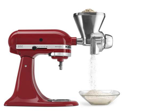 KitchenAid KGM 6 Qt. Metal Grain Mill with Cleaning Brush