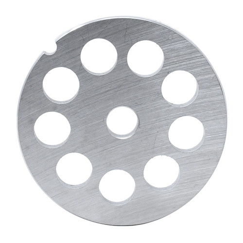Omcan USA 11218 #12 0.50" Hard Stainless Steel European Style Machine Plate - Hubless