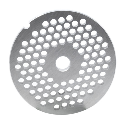 Omcan USA 11229 #32 0.25" Hard Stainless Steel European Style Machine Plate - Hubless