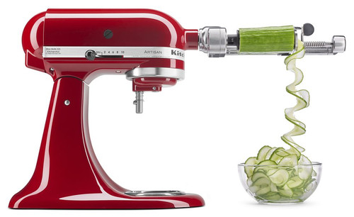 KitchenAid KSM2APC 7 Blades Spiralizer with Peel, Core and Slice for Stand Mixer