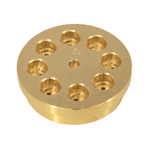 Omcan USA 13259 3mm Brass #59 Bucatini Pasta Die