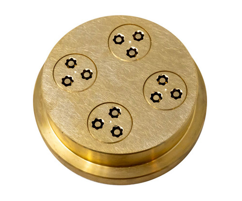 Omcan USA 13353 #90 Brass Maccheroni Rigati Pasta