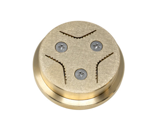Omcan USA 13359 #190 Brass Conchiglie Rigate Pasta