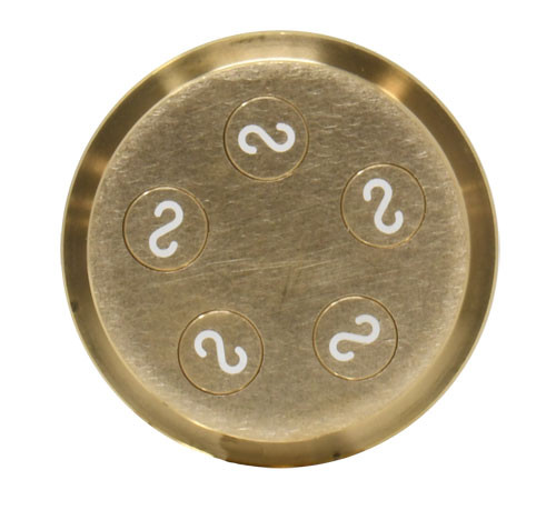Omcan USA 13363 #386 Brass Casarecce Pasta Die