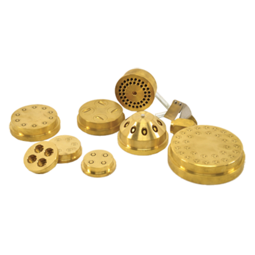 Omcan USA 13422 #90 Brass Maccheroni Rigati Pasta
