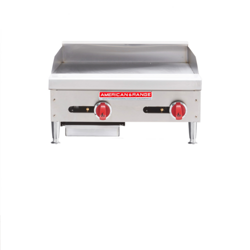 American Range ARMG-60-LP 60 Stainless Steel Countertop Liquid Propane Griddle - 150,000 BTU