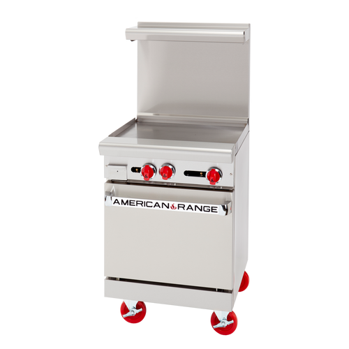 American Range AR-24G-SB-NG 24" W Stainless Steel Cabinet Base Natural Gas Restaurant Range - 40,000 BTU