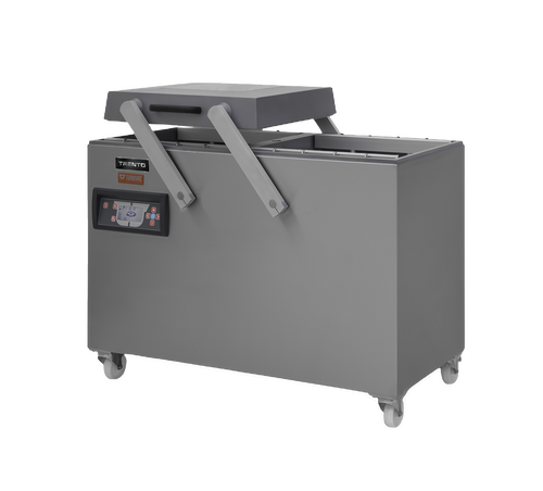 Omcan USA 50002 23" Seal Length Aluminum Double Chamber Turbovac Vacuum Packaging Machine - 190-240 Volts 4000 Watts