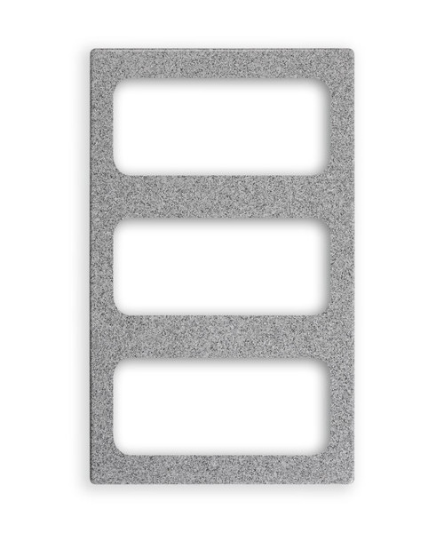 Vollrath 8244224 21.13" W x 12.75" D Gray Granite Color (3) 40004 Plastic Decorative Pans Miramar Template