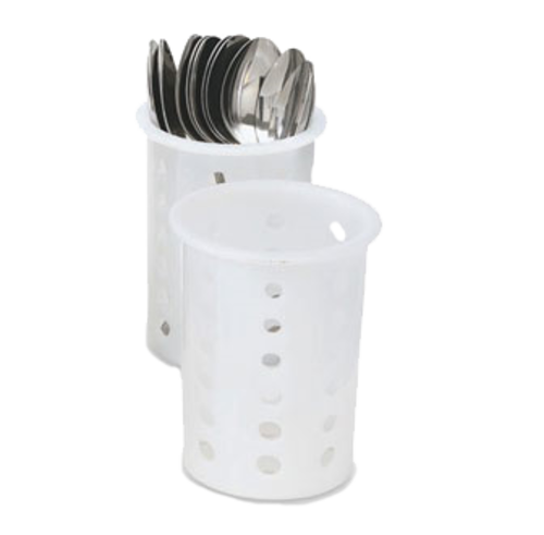 Vollrath 52642 White Nylon 4 1/32 Cutout Diameter Cylinder for Silv-A-Tainer