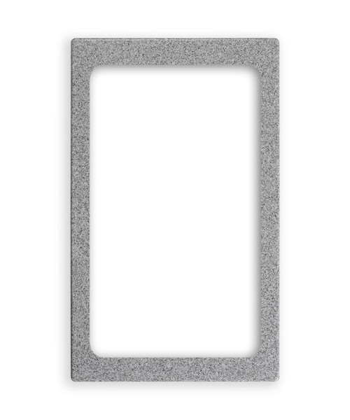 Vollrath 8244024 21.13" W x 12.75" D Gray Granite Color (1) 40006 Plastic Decorative Miramar Template