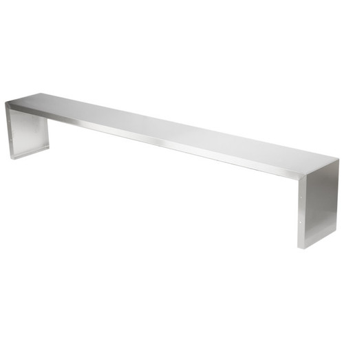 Vollrath 38045 76" W x 10" D x 13" H Without Acrylic Panel 300 Series Stainless Steel ServeWell Work / Overshelf