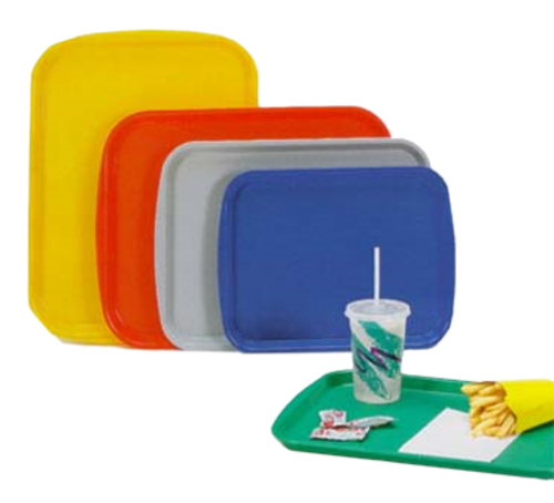 Vollrath 1216-06 12.13" x 17.19" Black Plastic Rectangular Traex Fast Food Tray