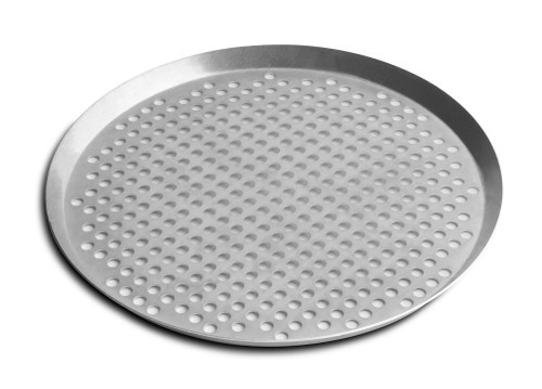 Vollrath PC16XPN 16" Diameter x 3/4" Deep Natural Finish Press Cut Pizza Pan