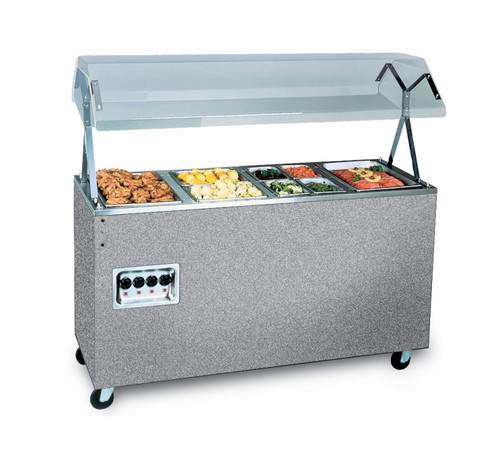 Vollrath 38730A 60"W x 28 5/8" D x 57 5/16" H Enclosed Base 2-Series Affordable Portable Hot Food Station - 120V
