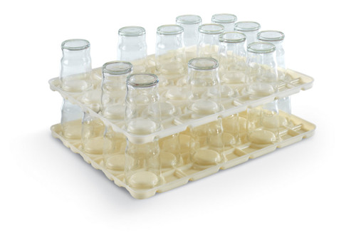 Vollrath GS21-32 21 Capacity Beige Glass Max Stacker