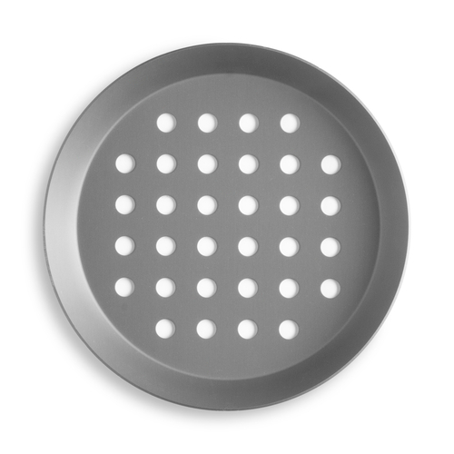 Vollrath PC07PHC 7" W x .75" H Aluminum Press Cut Perforated Pizza Pan