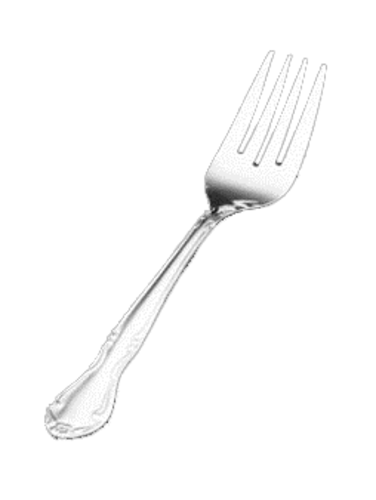 Vollrath 48161 6" Matte Stainless Steel Salad Fork Flatware