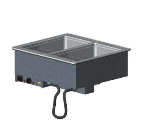 Vollrath 3639971 28.25" W x 26" D x 21.5" H Galvanized Exterior Housing Stainless Steel Insulated Wells Drop-In Electric Hot Food Well Unit