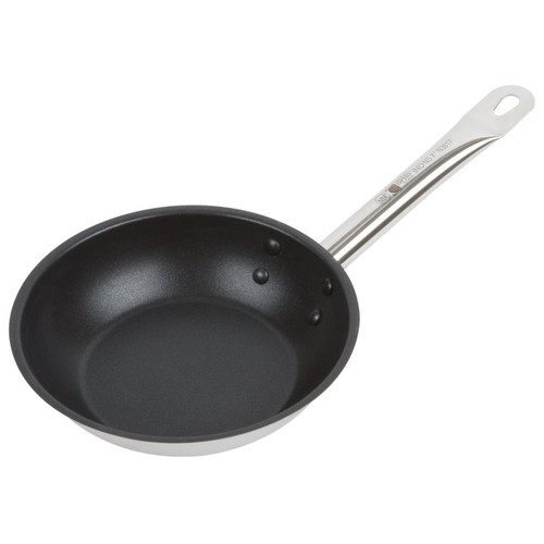 Vollrath N3817 7.75" Dia. Stainless Steel Non-Stick Riveted Handle Optio Fry Pan